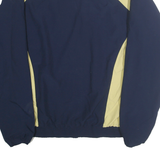 RUSSELL ATHLETIC Mens Navy & Pale Yellow Zip Jacket L Polyester Sportswear