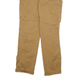 DICKIES Mens Cotton Blend Slim Tapered Beige Workwear Trousers W28 L31