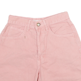 GUESS Womens Shorts Pink Cotton Blend Casual S W22 Stylish Summer