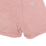 GUESS Womens Shorts Pink Cotton Blend Casual S W22 Stylish Summer