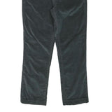 CALVIN KLEIN Womens Cotton Blend Black Regular Fit Straight Leg Trousers W26 L23