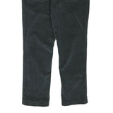 CALVIN KLEIN Womens Cotton Blend Black Regular Fit Straight Leg Trousers W26 L23
