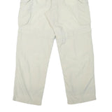 SCHOFFEL Womens Polyester Blend Cream Relaxed Cargo Trousers W28 L28 Outdoor