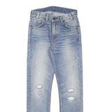 LEVI'S 505 Womens Jeans Blue Slim Straight Denim Medium W25 L27 Stylish