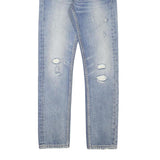 LEVI'S 505 Womens Jeans Blue Slim Straight Denim Medium W25 L27 Stylish