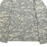 CREATIVE APPAREL Mens Grey Nylon Jacket M Plain Zip Military Style Tactical