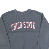MV SPORT Mens Grey Chico State Crew Neck L Cotton Blend Sweatshirt Casual Wear