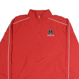 CHAMPION Mens Red Zip Jacket XL Nylon Plain Athletic Sports Track Top