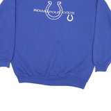 Mens Blue Indianapolis Colts Crew Neck M Cotton Blend Pullover Sweatshirt NFL