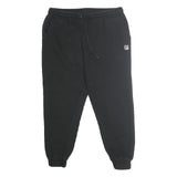 FILA Mens Joggers Black L W33 L26 Slim Tapered Cotton Blend Casualwear