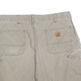 CARHARTT Mens Beige Casual Shorts L W36 Workwear Cotton Blend Durable