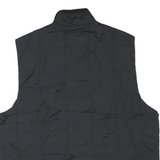 CHAPS Mens Black Quilted Zip Jacket M Polyester Blend Lightweight Casual
