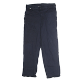CARHARTT Mens Navy Blue Regular Fit Straight Leg Trousers W32 L30 Workwear