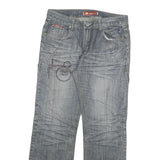 LOOS Mens Jeans Blue Regular Straight Denim Medium W34 L32 Casual Cotton Blend