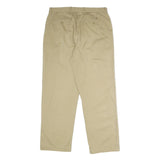 TOMMY HILFIGER Mens Cotton Beige Classic Straight Trousers W36 L32 Casual Chinos