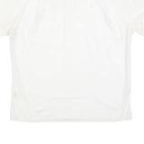 GOLDEN ERA Mens White Button Short Sleeve Shirt L Cotton Blend Summer Casual