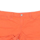 CALVIN KLEIN JEANS Womens Shorts Orange Casual L W32 Cotton Blend