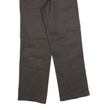 DICKIES Mens Regular Fit Black Cotton Blend Trousers W32 L30 Workwear Zip