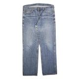 CARHARTT Mens Relaxed Blue Denim Regular Jeans W38 L32 Casual Workwear Zip