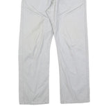 LEVI'S Mens Classic White Cotton Blend Trousers W38 L30 Zip Closure Regular Fit