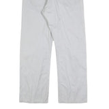 LEVI'S Mens Classic White Cotton Blend Trousers W38 L30 Zip Closure Regular Fit