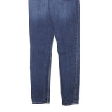 CALVIN KLEIN JEANS Womens Slim Blue Denim Raw Zip W24 L27 Stylish Comfort