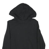 ADIDAS Womens Black Hoodie UK 8 Cotton Blend Pullover Sportswear Casual