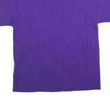 MV SPORT Mens Purple Marian University Graphic T-Shirt L Short Sleeve Crew Neck