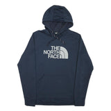 THE NORTH FACE Mens Navy Blue Hoodie S Pullover Logo Front Pocket Comfort Style
