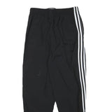 ADIDAS Womens Joggers Black & White Regular Tapered UK 10 W25 L27 Casual Sports