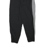 ADIDAS Womens Joggers Black & White Regular Tapered UK 10 W25 L27 Casual Sports