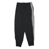 ADIDAS Womens Joggers Black & White Regular Tapered UK 10 W25 L27 Casual Sports