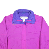 COLUMBIA Mens Purple & Pink Outdoor Jacket M Polyester Plain Zip Casual