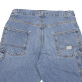 LEVI'S Mens Denim Blue Casual Shorts L W34 Cotton Blend Button Closure