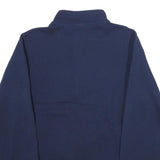 RUSSELL ATHLETIC Mens Navy Blue Cotton Zip Up Basketball Jacket S Plain Casual