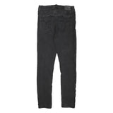 LEVI'S Womens Jeans Black Slim Skinny Denim Medium W26 L28 Zip Cotton Blend