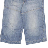 WATSONS Mens Denim Blue Casual Shorts 2XL W34 Cotton Blend Relaxed Fit