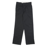 DICKIES Mens Cotton Blend Black Regular Fit Straight Leg Trousers W30 L32