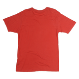 REEBOK Mens Red L Graphic T-Shirt Short Sleeve Crew Neck Cotton Casual