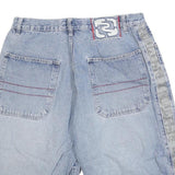 JAY JAYS Mens Denim Blue Casual Shorts M W31 Cotton Blend Logo Tape Detail