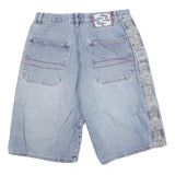JAY JAYS Mens Denim Blue Casual Shorts M W31 Cotton Blend Logo Tape Detail