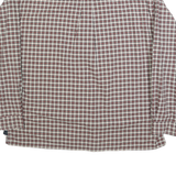 TOMMY HILFIGER Mens Red White & Green Check Shirt 2XL Button Down Collar Long