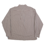 TOMMY HILFIGER Mens Red White & Green Check Shirt 2XL Button Down Collar Long