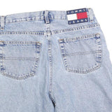 TOMMY JEANS Womens Denim Blue Classic Fit Shorts M W30 Casual Cotton Blend