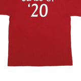 ADIDAS Mens Red Louisville Cardinals Graphic T-Shirt L Short Sleeve Crew Neck