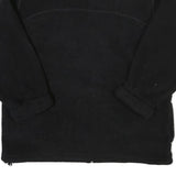 TIMBERLAND Mens Black Jacket M Polyester Blend Zip Plain Outdoor Casual Fleece