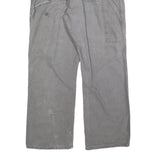 DICKIES Mens Cotton Blend Grey Regular Straight Trousers W36 L30 Workwear