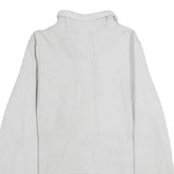 THE NORTH FACE Womens White Jacket M Polyester Plain Full Zip Casual Outdoor
