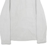 THE NORTH FACE Womens White Jacket M Polyester Plain Full Zip Casual Outdoor