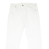 WRANGLER Womens Classic White Denim Jeans W38 L31 Zip Closure